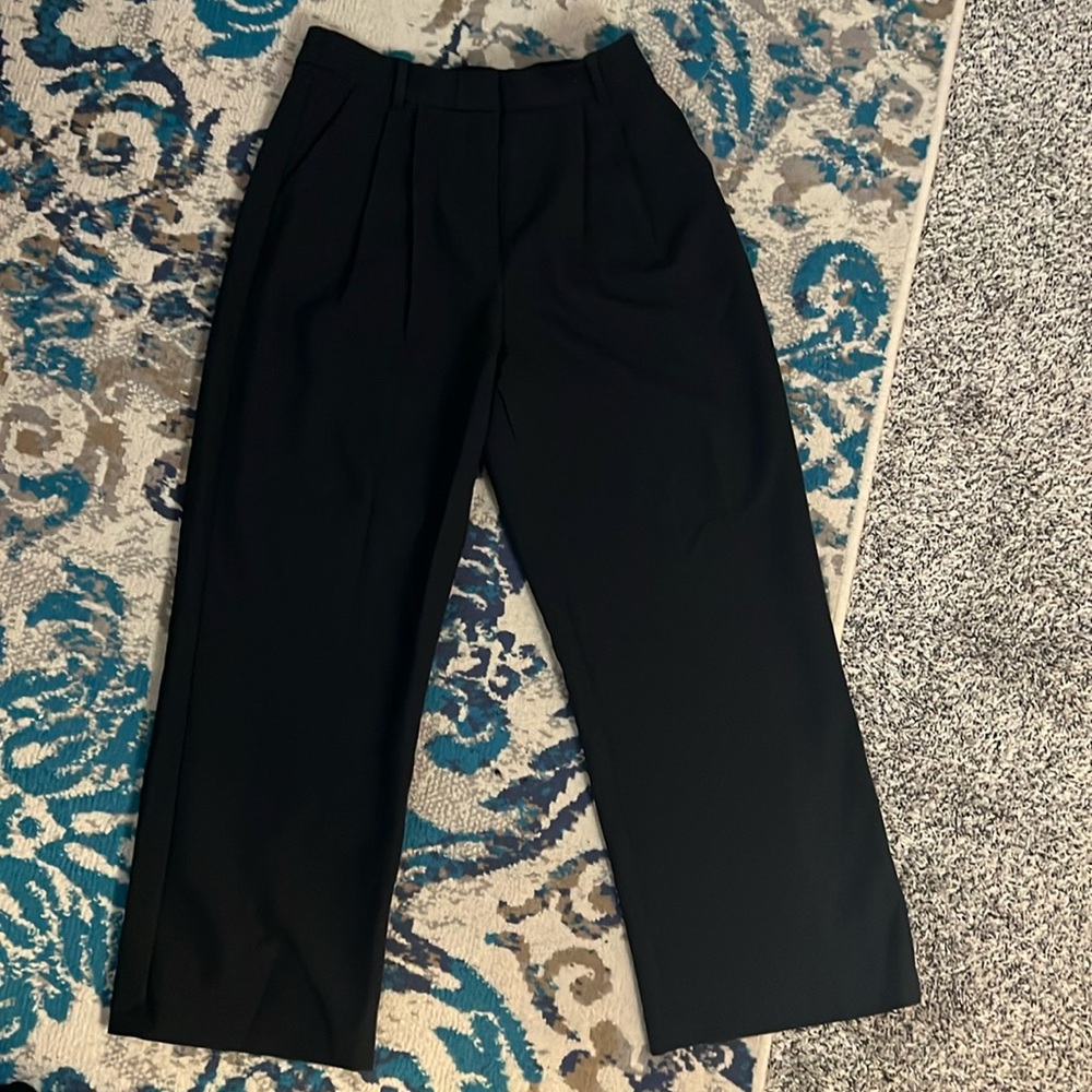 A&F Sloane High Rise Tailored Twill Pant Short Length